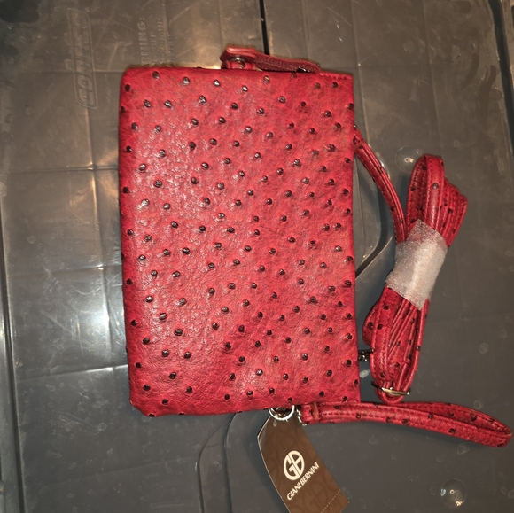 Red Ostrich Crossbody - Picture 4 of 6